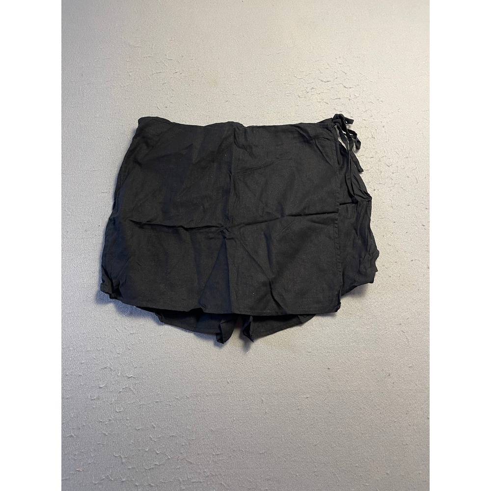 Old Navy Skort Linen Blend Black Large W32 Womens